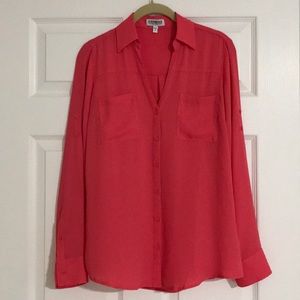 EUC Express convertible portofino blouse